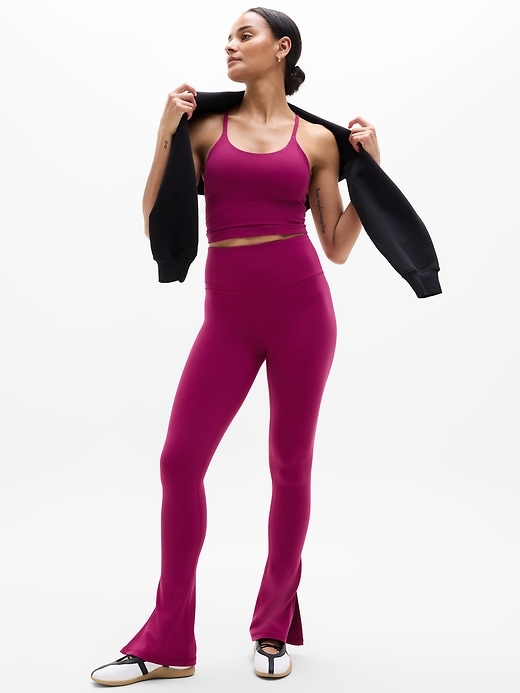 Image number 8 showing, Elation Ultra High Rise Split Slim Flare Pant