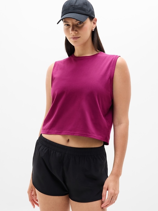 Image number 3 showing, True Cotton Crop Tank