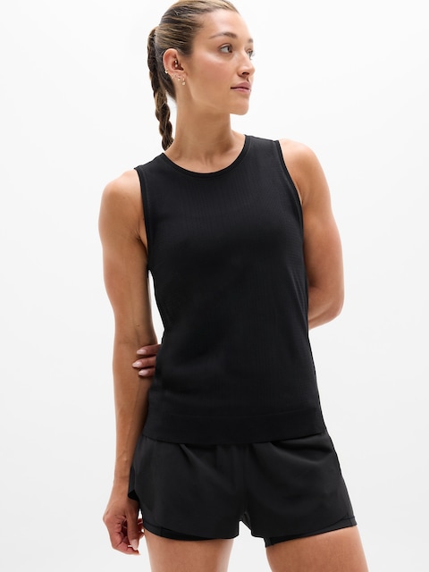 In Motion Seamless Tank - Black