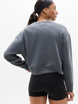 Seasoft Rib Crewneck Sweatshirt - Gray - image 3