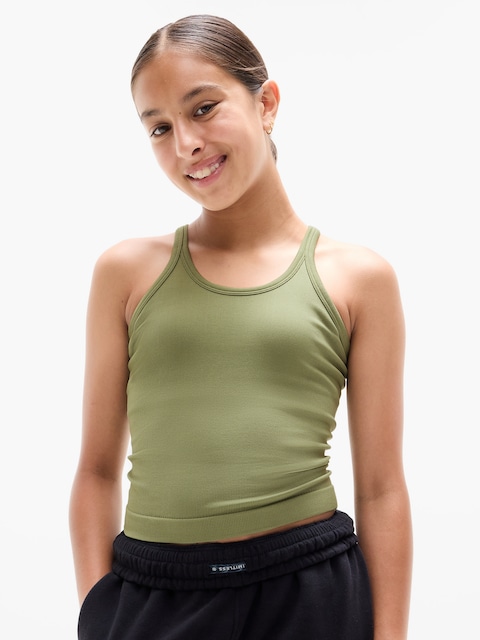 Athleta Girl Rise Above Rib Cami - Green