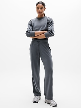 Seasoft Mid Rise Straight Pant - Gray - image 4