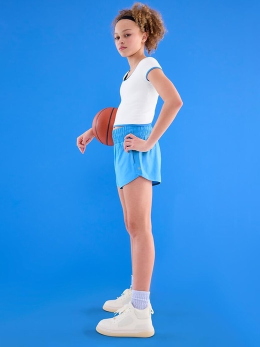 Image number 2 showing, Athleta Girl Rise Above Rib Crop Tee