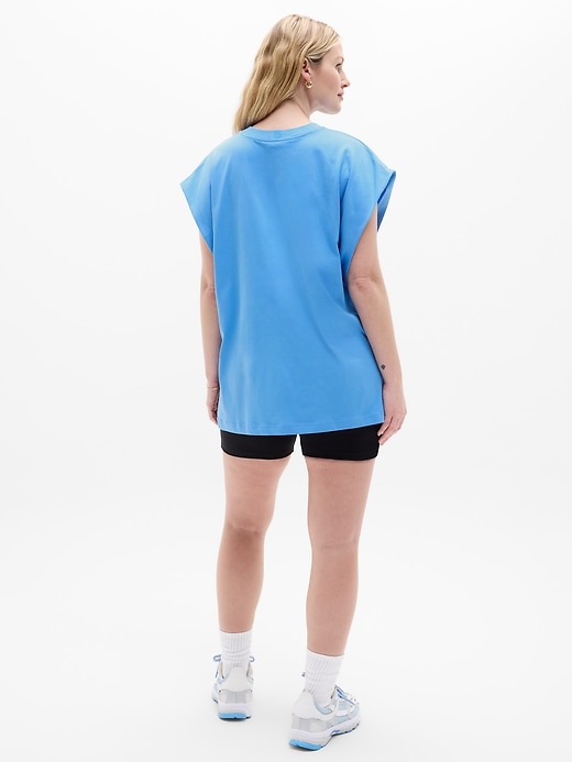 Image number 6 showing, True Cotton Oversized Muscle Tee