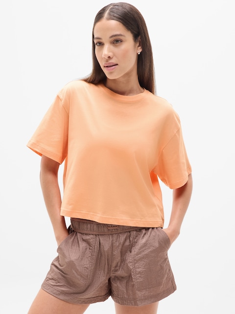 True Cotton Crop Tee - Orange