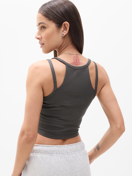 Image number 6 showing, Signature Rib Double Strap Tank