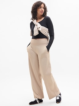 Venice High Rise Wide Leg Pant - Beige - image 4