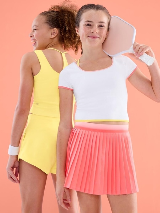 Image number 2 showing, Athleta Girl Rise Above Rib Crop Tee