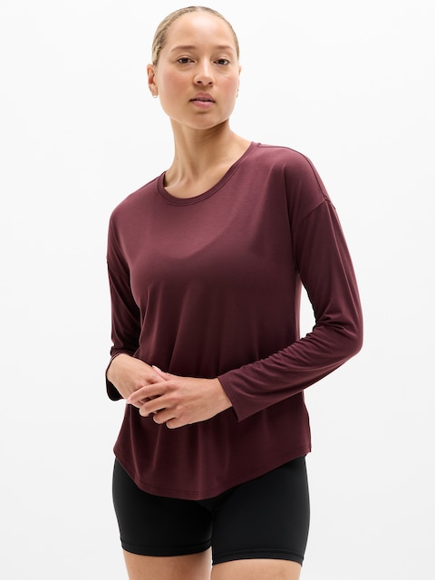 Move With Ease Top - Garnet