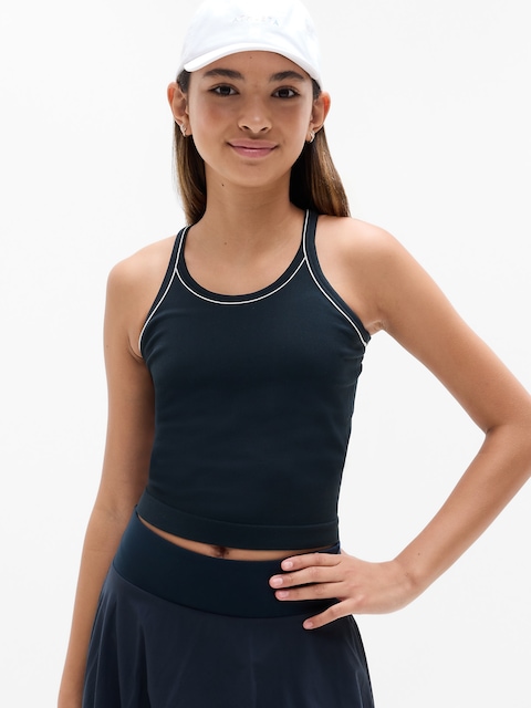 Athleta Girl Rise Above Rib Cami - Blue