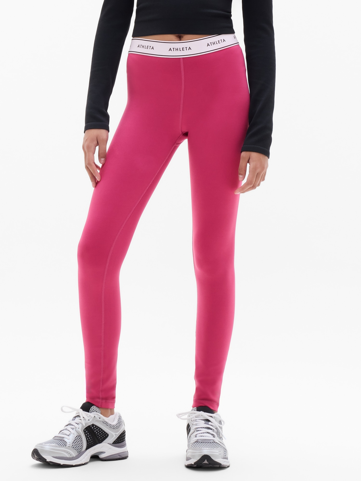 Athleta Girl High Rise Logo Chit Chat Legging