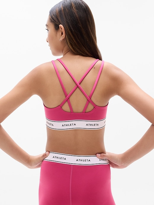 Image number 2 showing, Athleta Girl High Speed Logo Bra