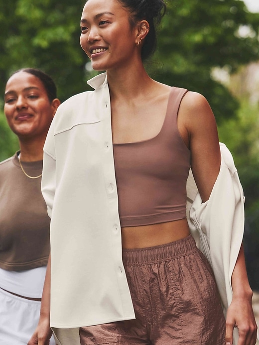 Image number 7 showing, Transcend Square Neck Crop Sports Bra A-C