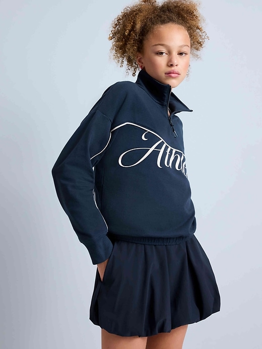 Image number 6 showing, Athleta Girl School Vibes 1/4 Zip Sweatshirt