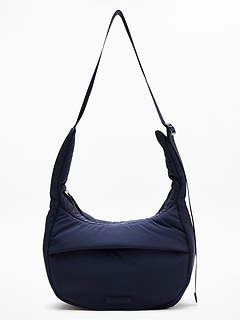 All About Sheen Small Crossbody Hobo Bag