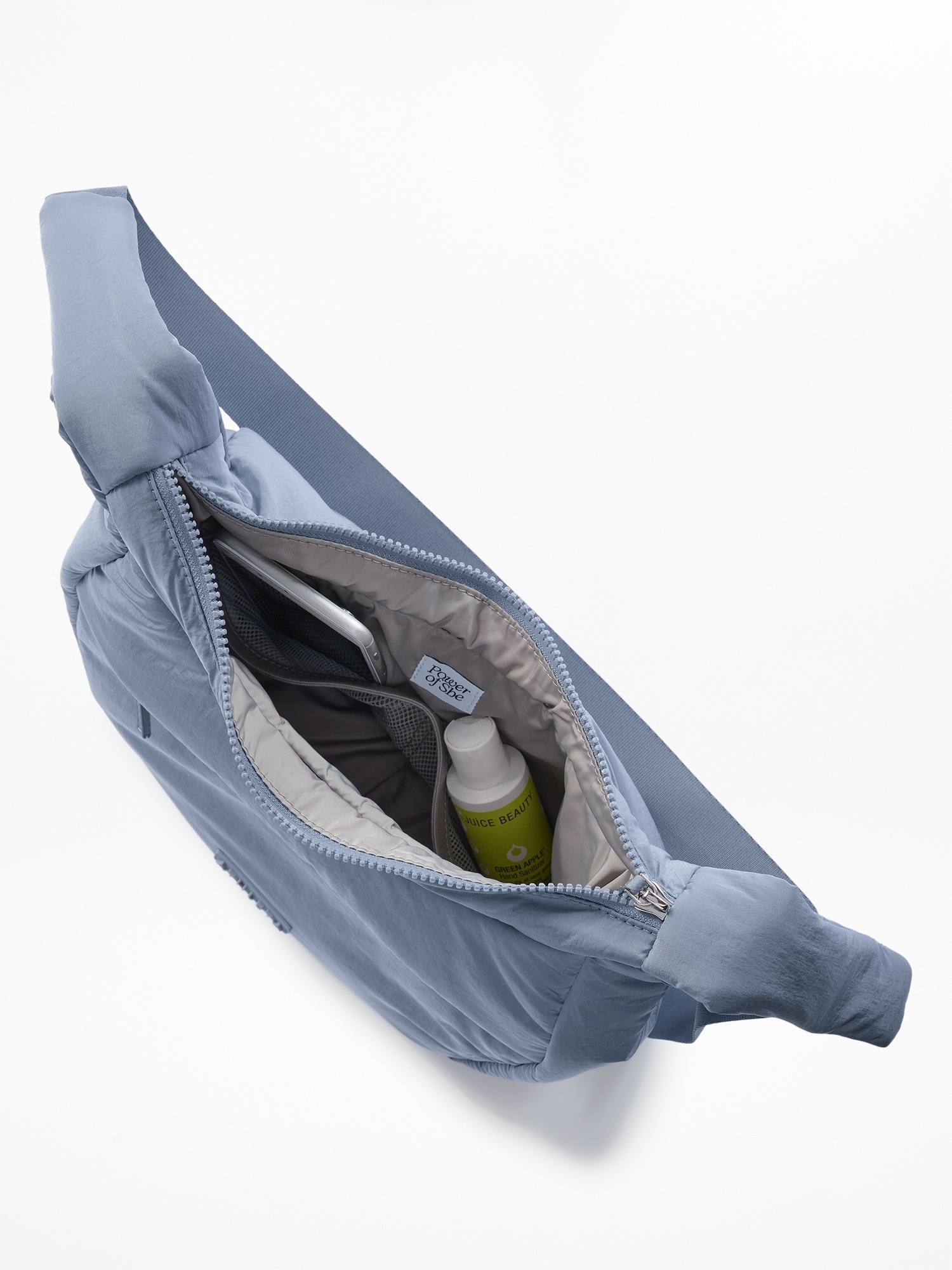 All About Sheen Small Crossbody Hobo Bag