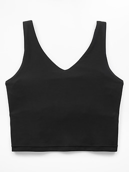 Transcend V-Neck Crop Sports Bra A-C - Black - image 3