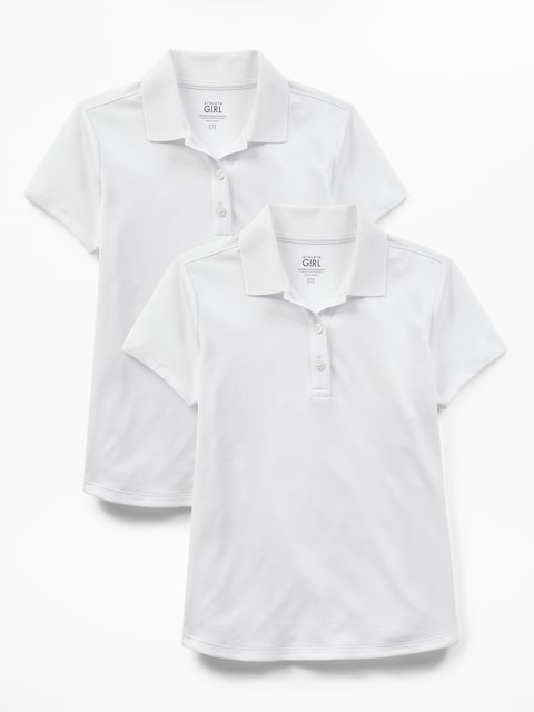 Athleta Girl School Day Polo 2-Pack - White