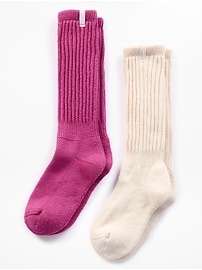 Image number 1 showing, Athleta Girl Scrunch Sock 2-Pk