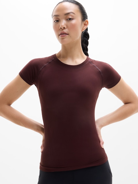 Momentum Seamless Tee - Red