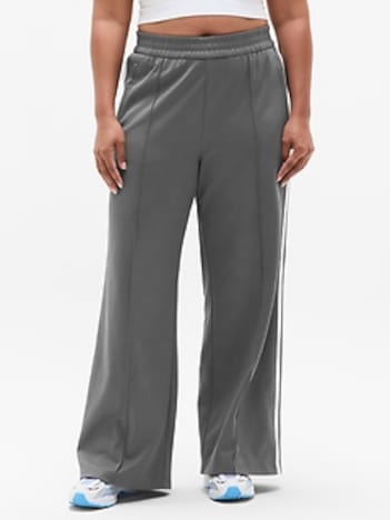 Tempo Mid Rise Wide Leg Track Pant