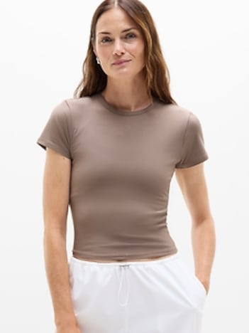 Signature Rib Crop Tee