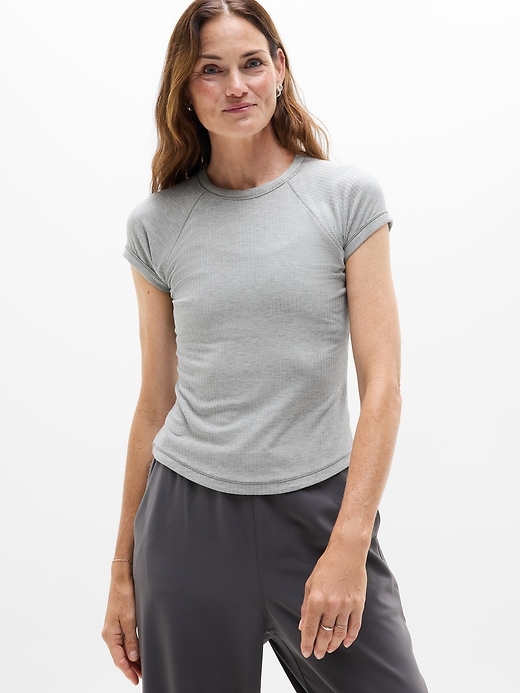 Image number 1 showing, Perfect Rib Tee