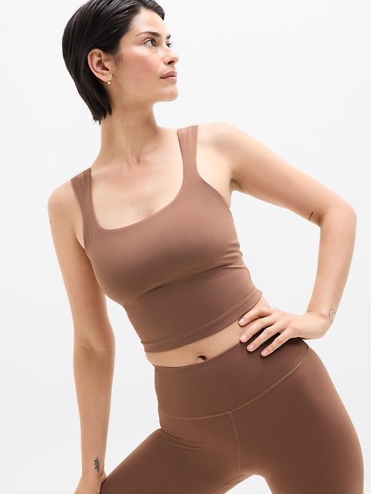 Image number 1 showing, Transcend Square Neck Crop Sports Bra D-DD