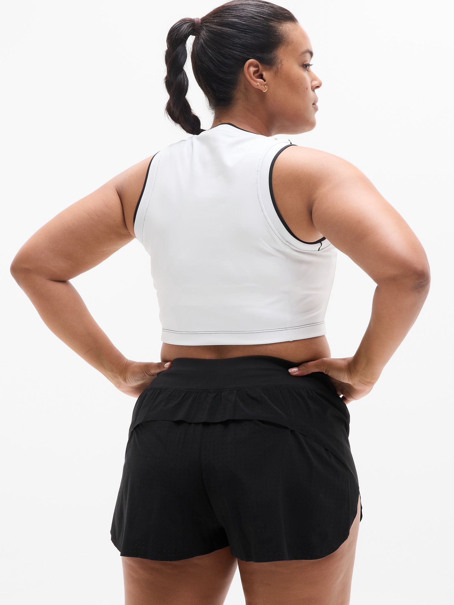 Glide Ultra High Rise Perforated Run Short