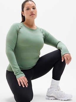 Momentum Seamless Top - Green - image 4