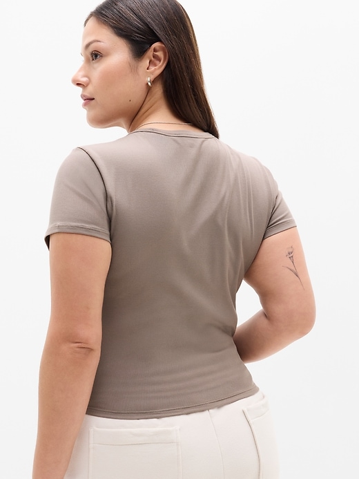 Image number 6 showing, Signature Rib Crop Tee