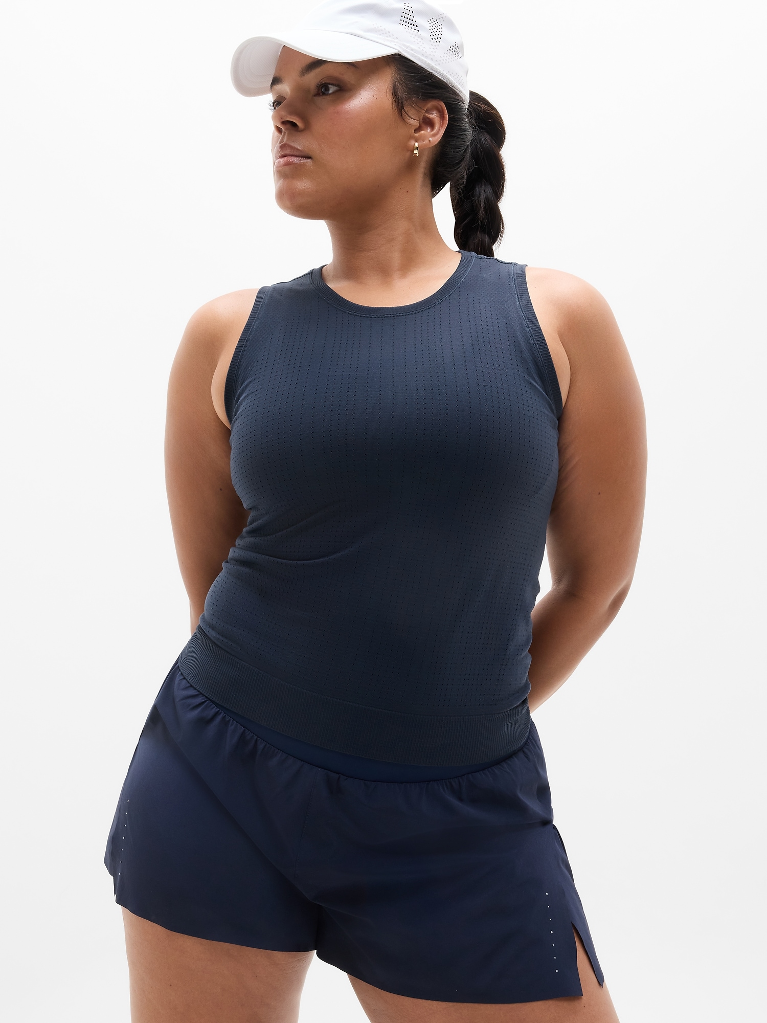 Athleta In Motion Seamless Tank In Black