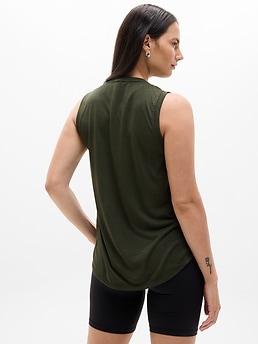 Athleta Breezy Tank - Green (Aspen Olive)