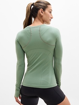 Momentum Seamless Top - Green - image 3