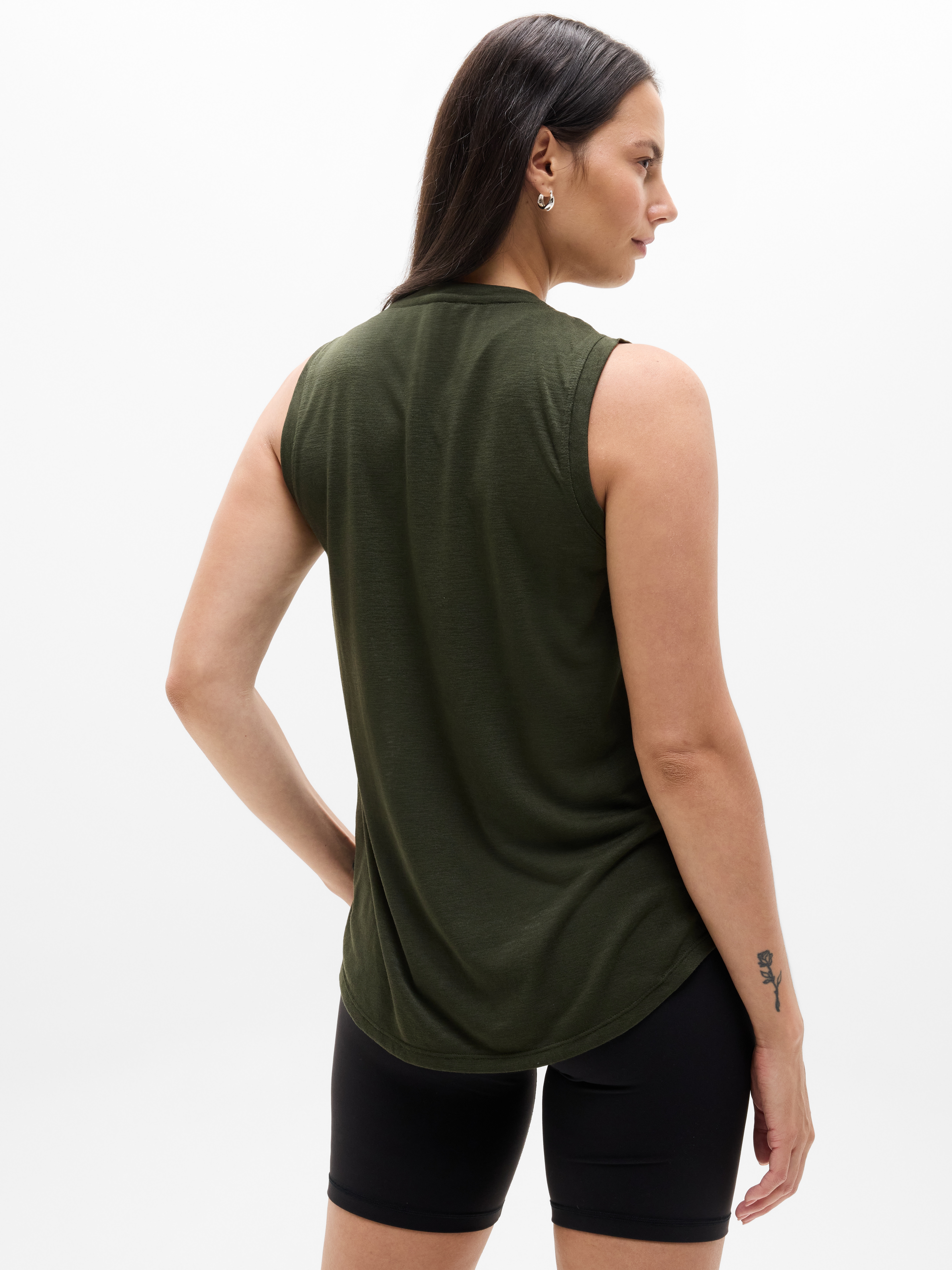 Athleta Breezy Tank - Green (Aspen Olive)
