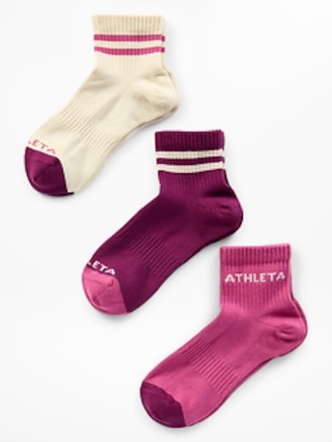 Athleta Girl Everyday Quarter Crew Sock