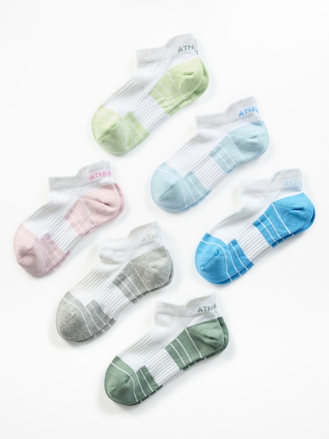 Athleta Girl Everyday Ankle Sock 6-Pack - Multi