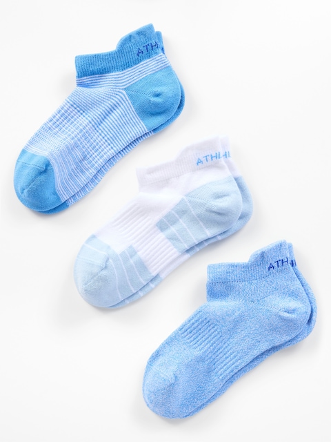 Athleta Girl Everyday Ankle Sock 3-Pack - Multi