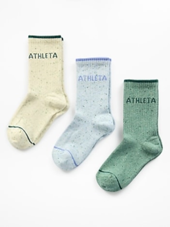 Athleta Girl Everyday Crew Sock 3-Pack