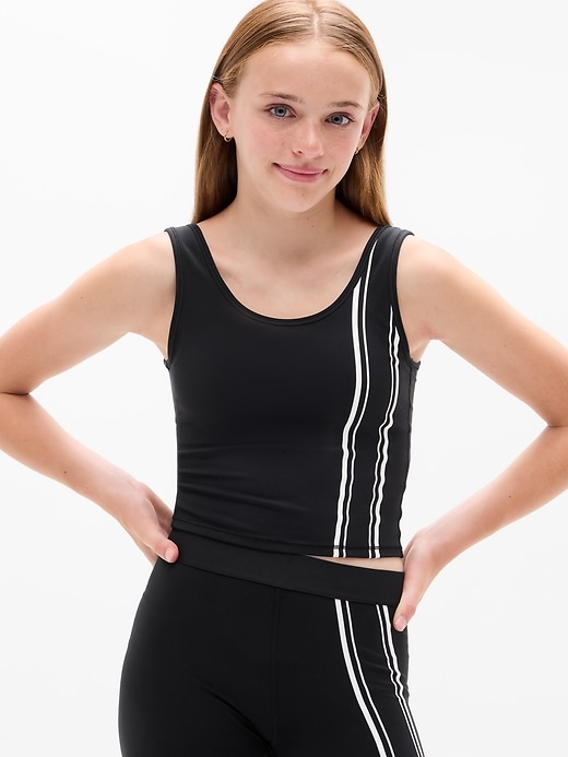 Image number 1 showing, Athleta Girl Scoop Longline Graphic Bra