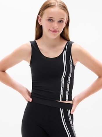 Athleta Girl Scoop Longline Graphic Bra