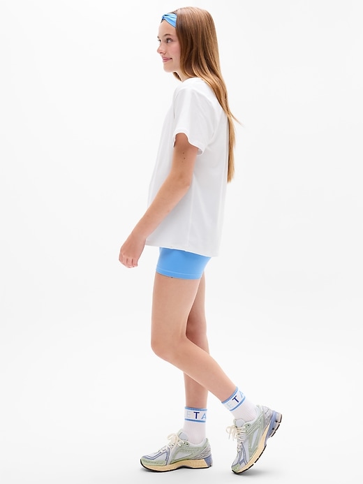 Image number 3 showing, Athleta Girl Right Moves Bike Short Tee
