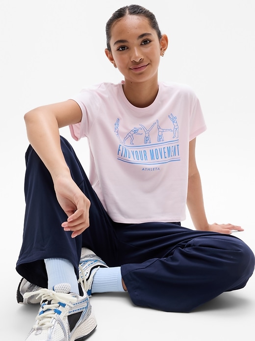 Image number 4 showing, Athleta Girl Right Moves Relaxed Tee