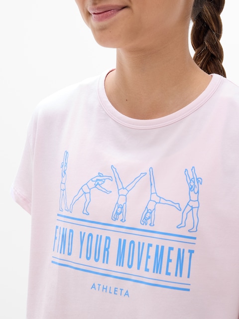 Athleta Girl Right Moves Relaxed Tee - Pink