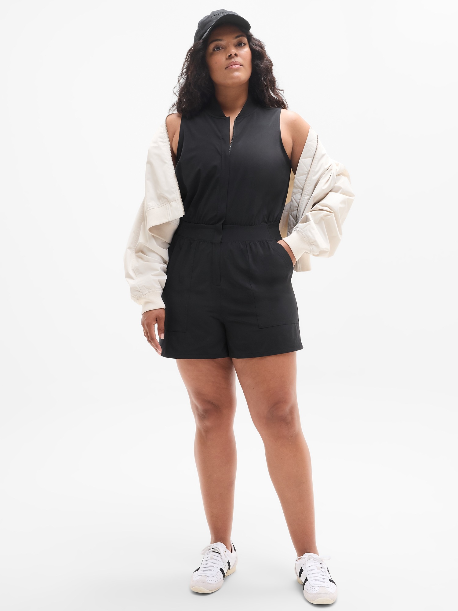 Женский комбинезон Athleta Brooklyn Utility, цвет: Чёрный — фото 4
