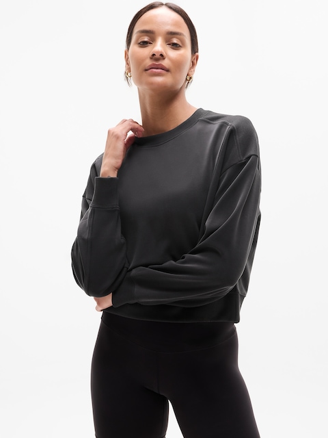 Seasoft Rib Crewneck Sweatshirt - Black
