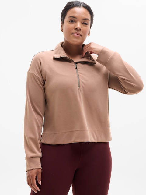 Seasoft Quarter Zip - Brown