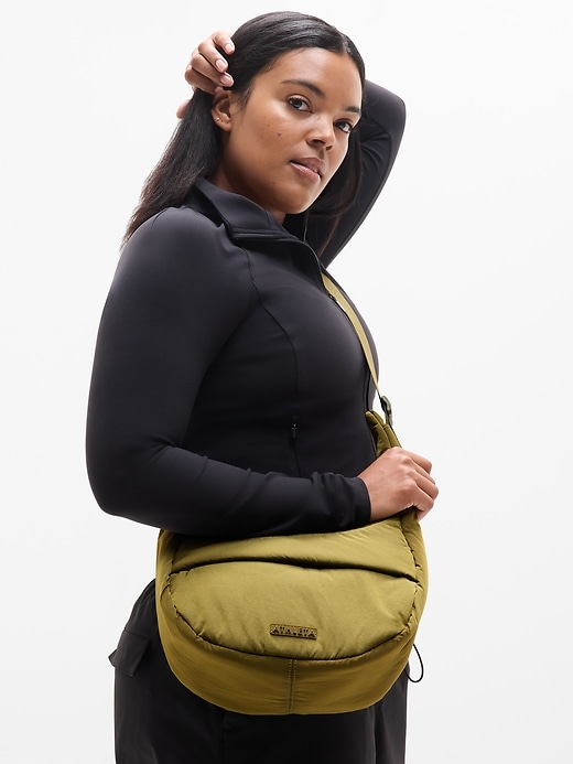 Image number 2 showing, All About Sheen Small Crossbody Hobo Bag