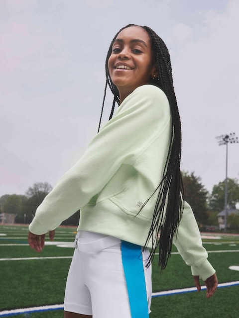 Athleta Girl All Day Crew Sweatshirt - Green