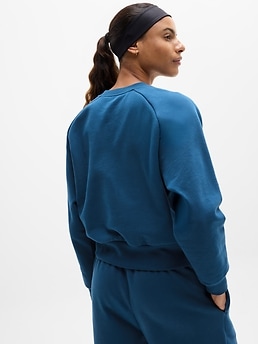 Forever Fleece Relaxed Crew Sweatshirt - Blue - image 2